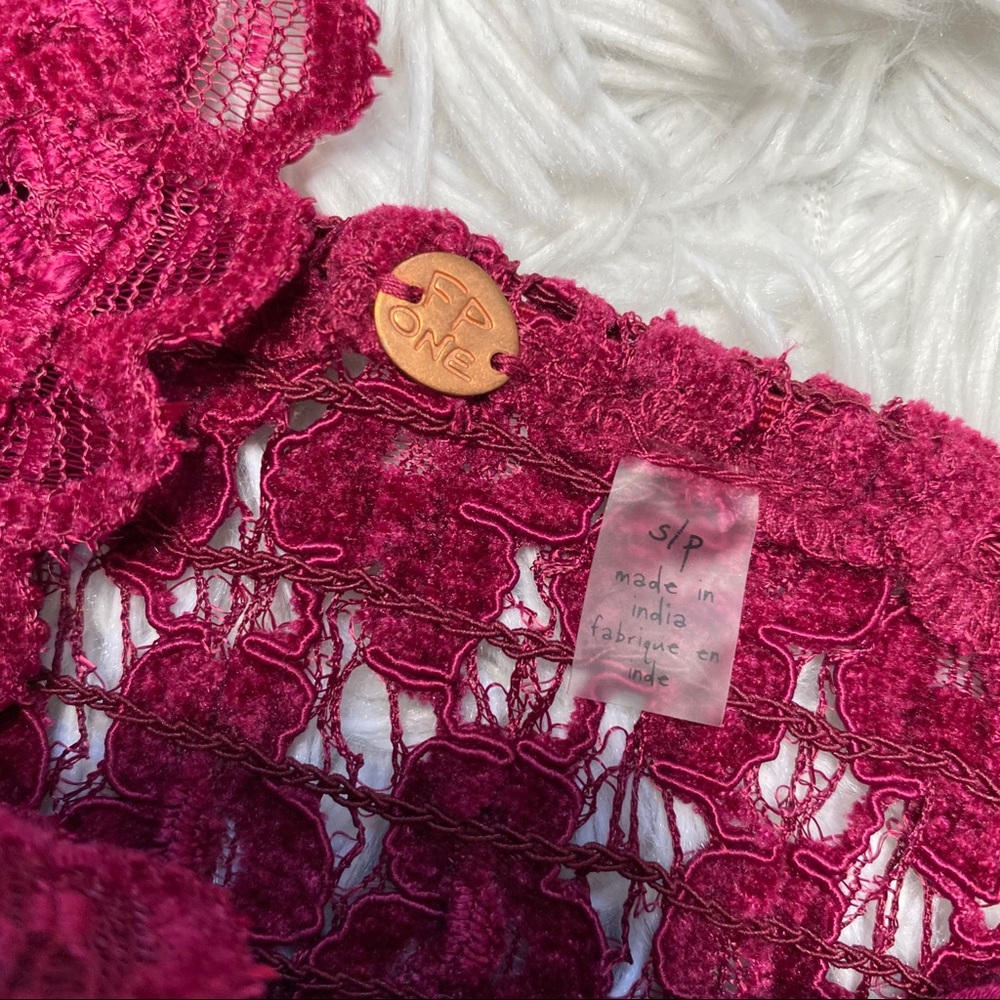 Free People | Celine Mulberry Velvet Bralette - Picture 6 of 9